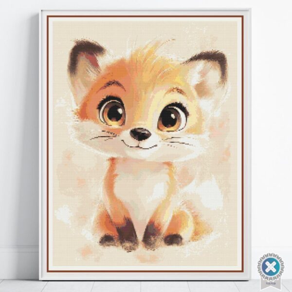 Baby Fox Cross Stitch Pattern