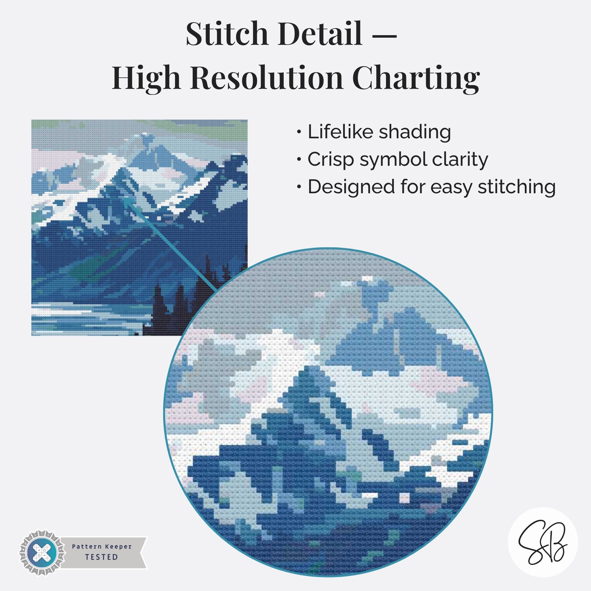 Alaska Travel Poster Cross Stitch Pattern, Retro Vintage Inspired Decor, Places PDF, Floss Conversions