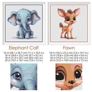 Baby Animals Cross Stitch Pattern Bundle