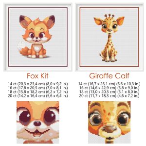 Baby Animals Cross Stitch Pattern Bundle