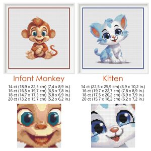Baby Animals Cross Stitch Pattern Bundle