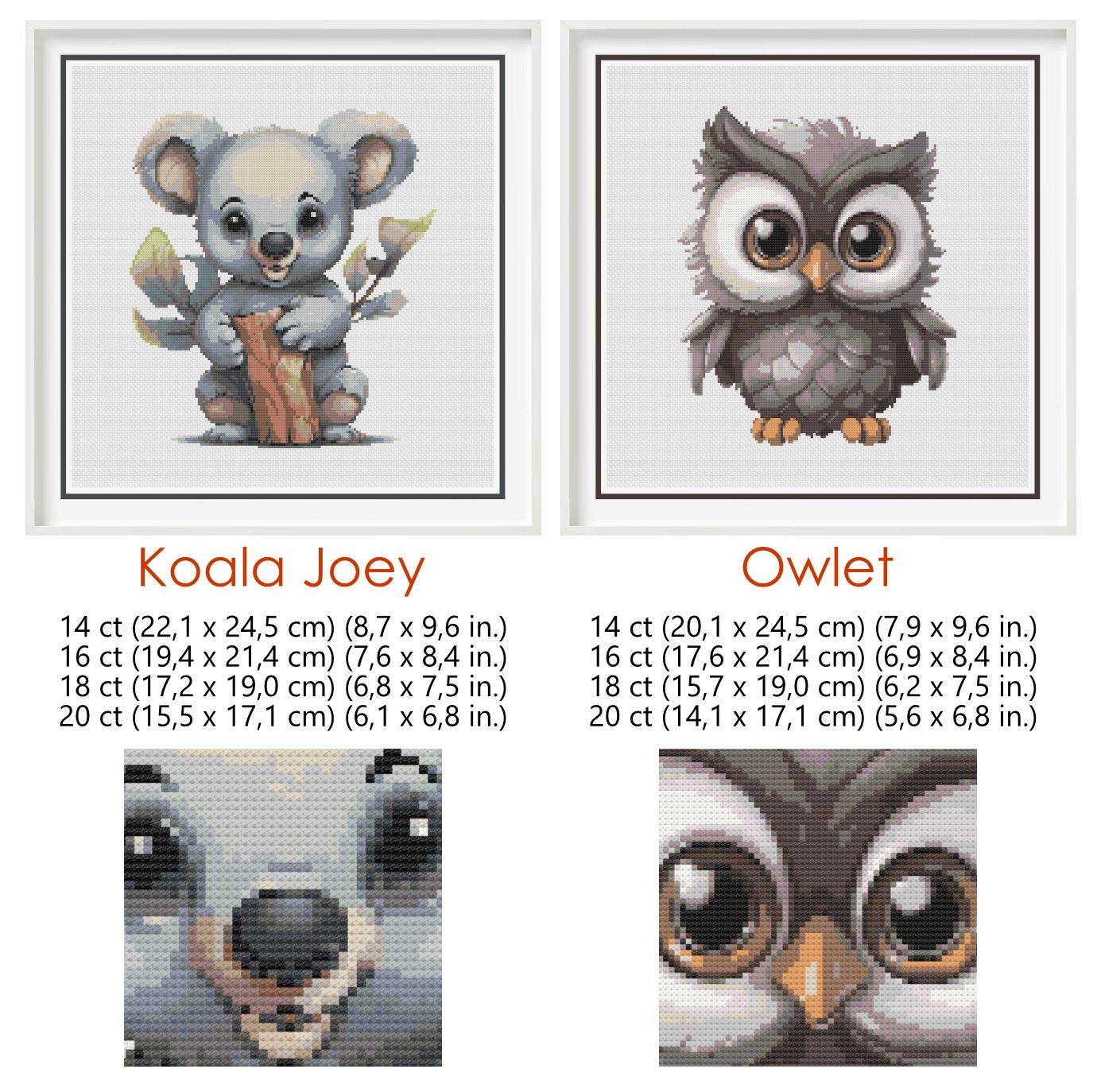 Baby Animals Cross Stitch Pattern Bundle