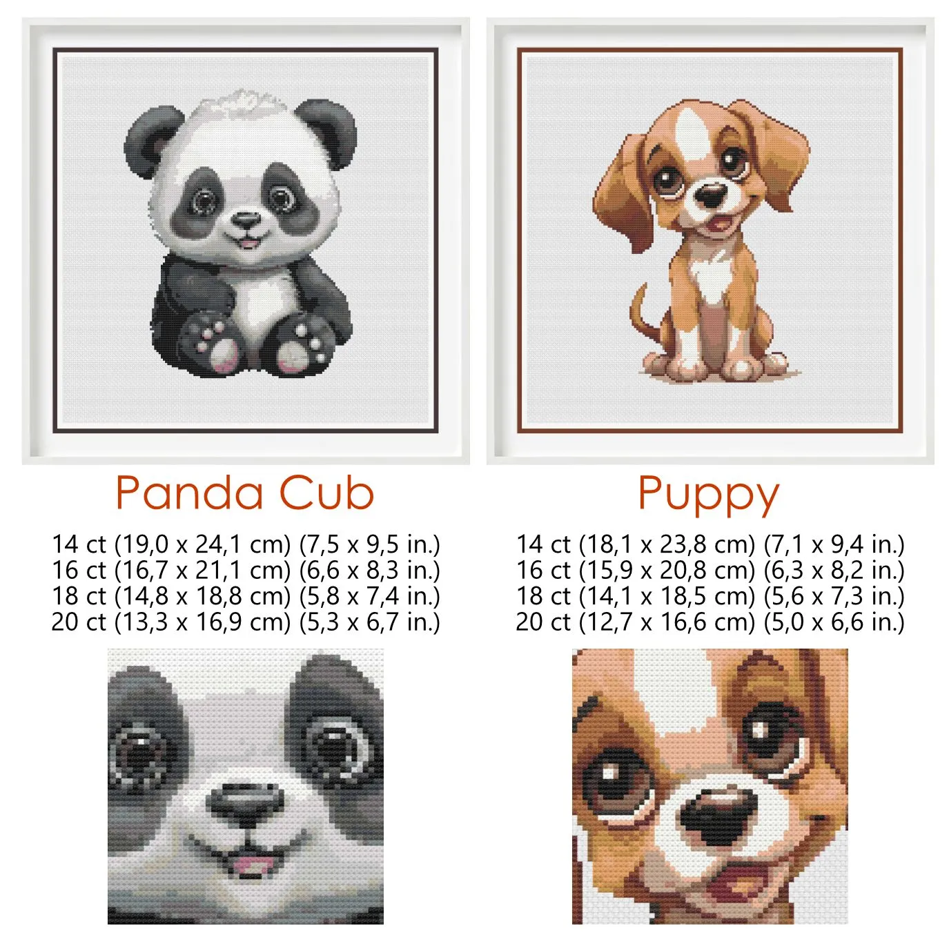 Baby Animals Cross Stitch Pattern Bundle