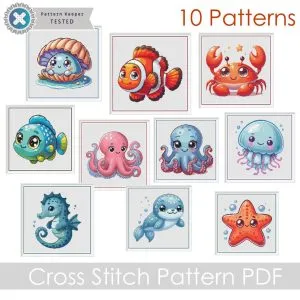 Baby Sea Animals Pattern Bundle