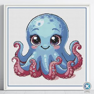 Baby Octopus Cross Stitch Pattern