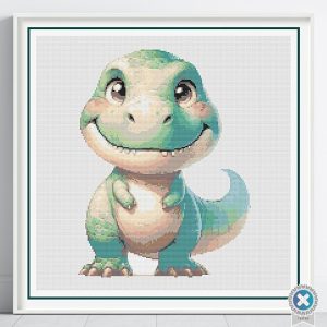 aby T-Rex Cross Stitch Pattern