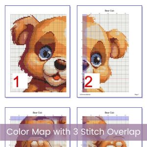 Baby Bear Cub Cross Stitch Pattern