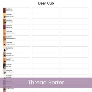 Baby Bear Cub Cross Stitch Pattern