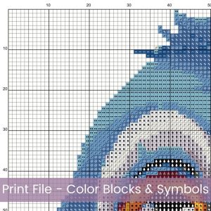 Baby Blue Bird Chick Cross Stitch Pattern