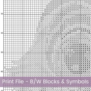 Baby Blue Bird Chick Cross Stitch Pattern