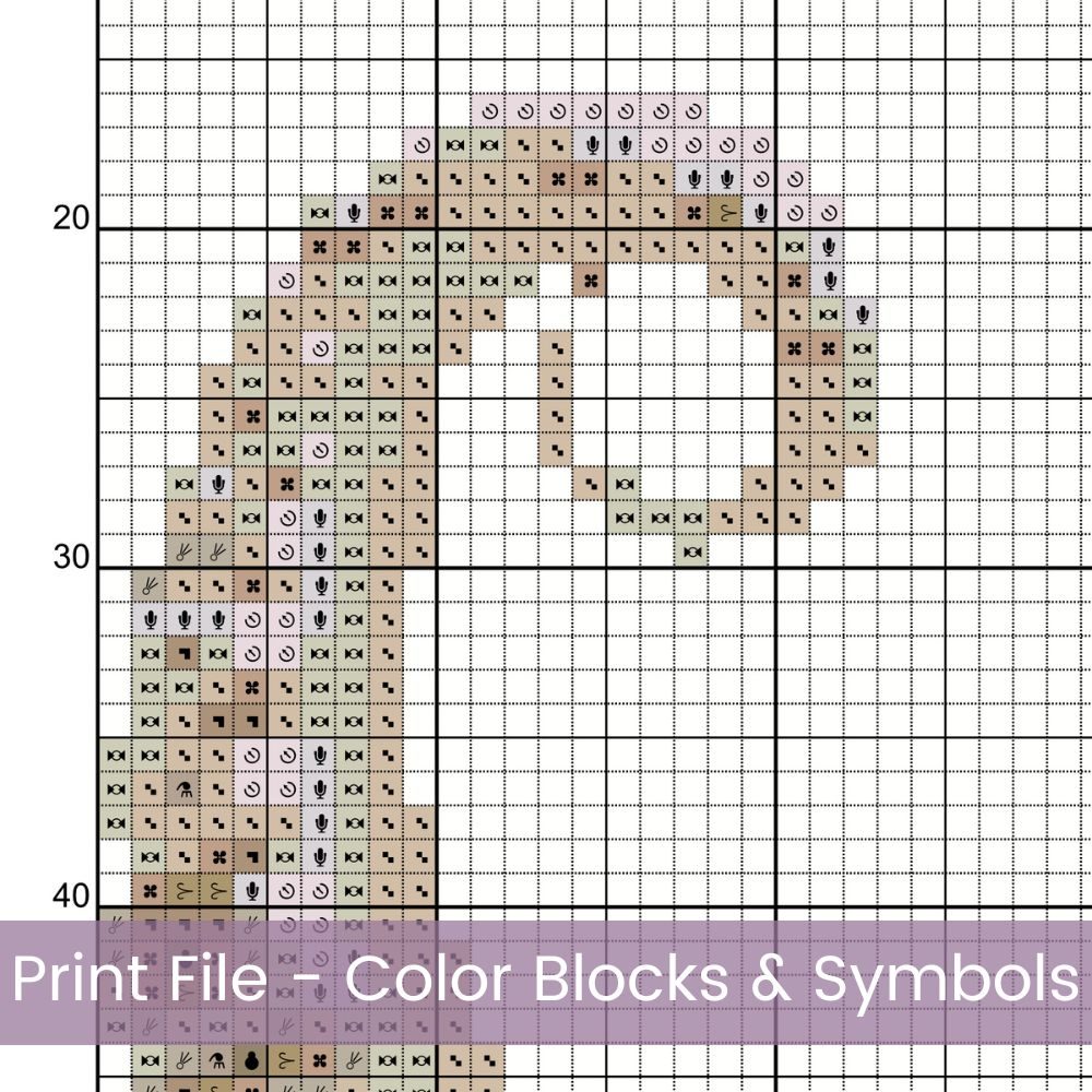 Boho Octopus Counted Cross Stitch Pattern, Neutral Ocean Embroidery, Coastal Sea Life, Floss Conversions
