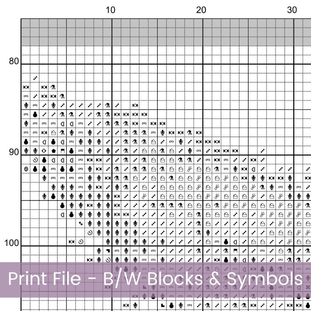 Boho Starfish Cross Stitch Pattern