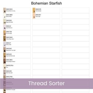 Boho Starfish Cross Stitch Pattern