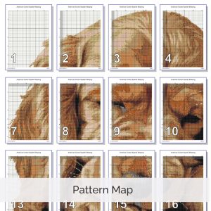 American Cocker Spaniel Cross Stitch Pattern, Dog Embroidery, Digital PDF Download, Floss Conversion