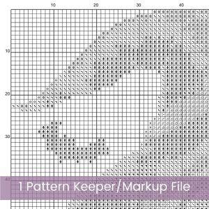 Baby Ghost Cross Stitch Pattern, Halloween Decor, Pumpkin Stitching Design, Spooky PDF, Floss Conversions