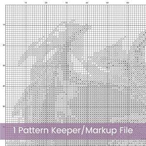 Dragon Cross Stitch Pattern, Mythical Fantasy Embroidery Home Decor Art, Instant Download, Floss Conversions