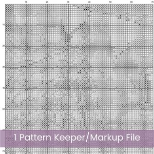 Fairytale Village Cross Stitch Pattern PDF, Whimsical Full Coverage Large Print Chart