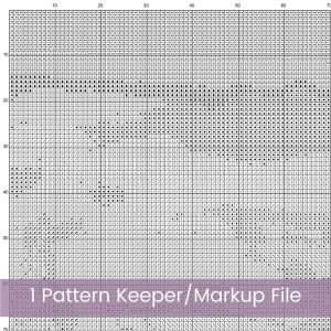 Mountain Sunset Cross Stitch Pattern: Full Coverage Landscape