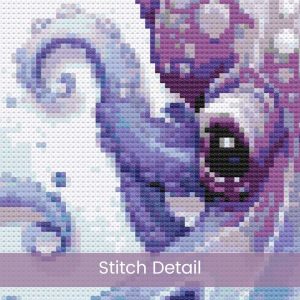 Octopus Cross Stitch Pattern, Nautical Sea Marine Ocean Animal Embroidery, Underwater Life, Floss Conversions