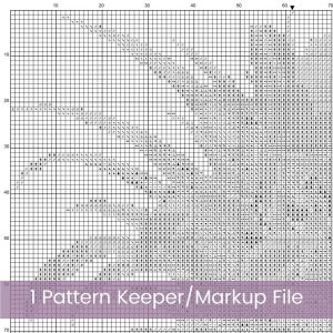 Pineapple Cross Stitch Pattern, Tropical Fruit Kitchen Embroidery Decor PDF, Instant Download, Floss Conversions