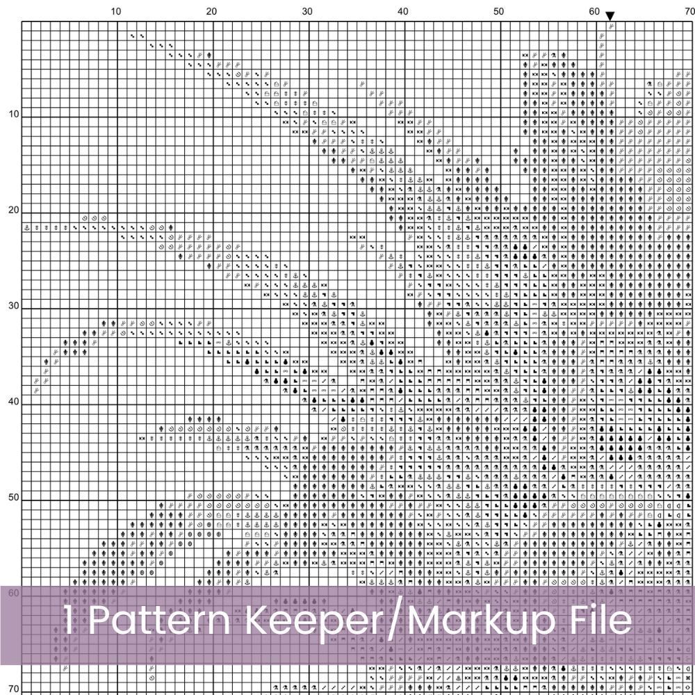 Pineapple Cross Stitch Pattern, Tropical Fruit Kitchen Embroidery Decor PDF, Instant Download, Floss Conversions