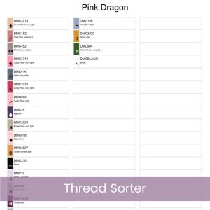 Baby Dragon Cross Stitch Pattern, Kids Fantasy Nursery Decor, Baby Shower Gift, Floss Conversion Chart