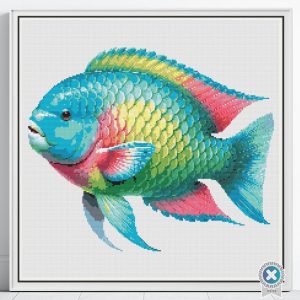 Tropical Fish Cross Stitch Pattern (Digital PDF)