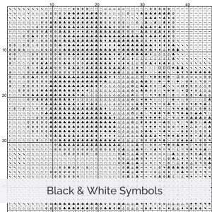 Abstract Eye Cross Stitch Pattern Modern Art Landscape Design Geometric Mountain Embroidery Pattern PDF Download Neutral Decor Wall Art