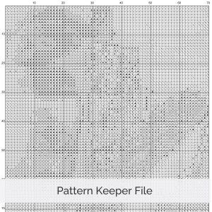 Abstract Eye Cross Stitch Pattern Modern Art Landscape Design Geometric Mountain Embroidery Pattern PDF Download Neutral Decor Wall Art