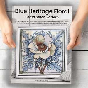 William Morris Style Flower Cross Stitch Pattern, Art Nouveau Embroidery, PDF, PatternKeeper, Floss Conversions