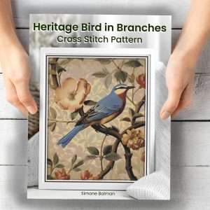 William Morris Bird Cross Stitch Pattern, Arts & Crafts Embroidery, Instant Download, PatternKeeper, Floss Conversions